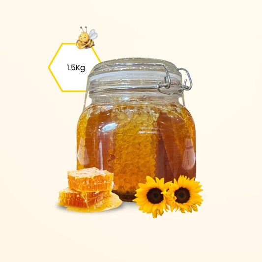 Diamond Honey Comb 1.5kg (Glass Jar)